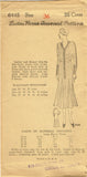 1930s Ladies Home Journal Sewing Pattern 6445 Uncut Misses Slip On Dress Sz 36 B