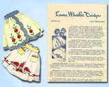 1940s 50 Laura Wheeler Apron Pattern with Transfer Uncut Original LW 683 - Vintage4me2