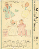  McCall 102: 1930s Bubbles & Babykin Patsy Doll Clothes Vintage Sewing Pattern - Vintage4me2