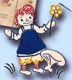 1940s Rare John Gruelle Raggedy Ann Quilt Uncut McCall Embroidery Transfer 1063