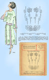 1920s Rare McCall Embroidery Transfer 1212 Uncut Flapper Beading Dress Trims