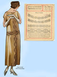 1920s Rare McCall Embroidery Transfer 1262 Uncut Flapper Bead Border Trim Motifs