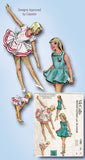 McCall's 1785: 1950s Rare Girls Capezio Dance Costume Sz6 Vintage Sewing Pattern