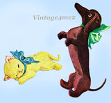 McCall's 1810: 1950s Uncut Nosey Stuffed Dachshund Dog Vintage Sewing Pattern