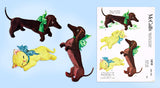 McCall's 1810: 1950s Uncut Nosey Stuffed Dachshund Dog Vintage Sewing Pattern