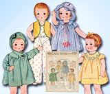 McCall 1918: 1930s Rare 11.5 Inch Patsykins Doll Clothes Vintage Sewing Pattern