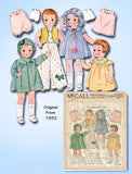 McCall 1918: 1930s Rare 11.5 Inch Patsykins Doll Clothes Vintage Sewing Pattern