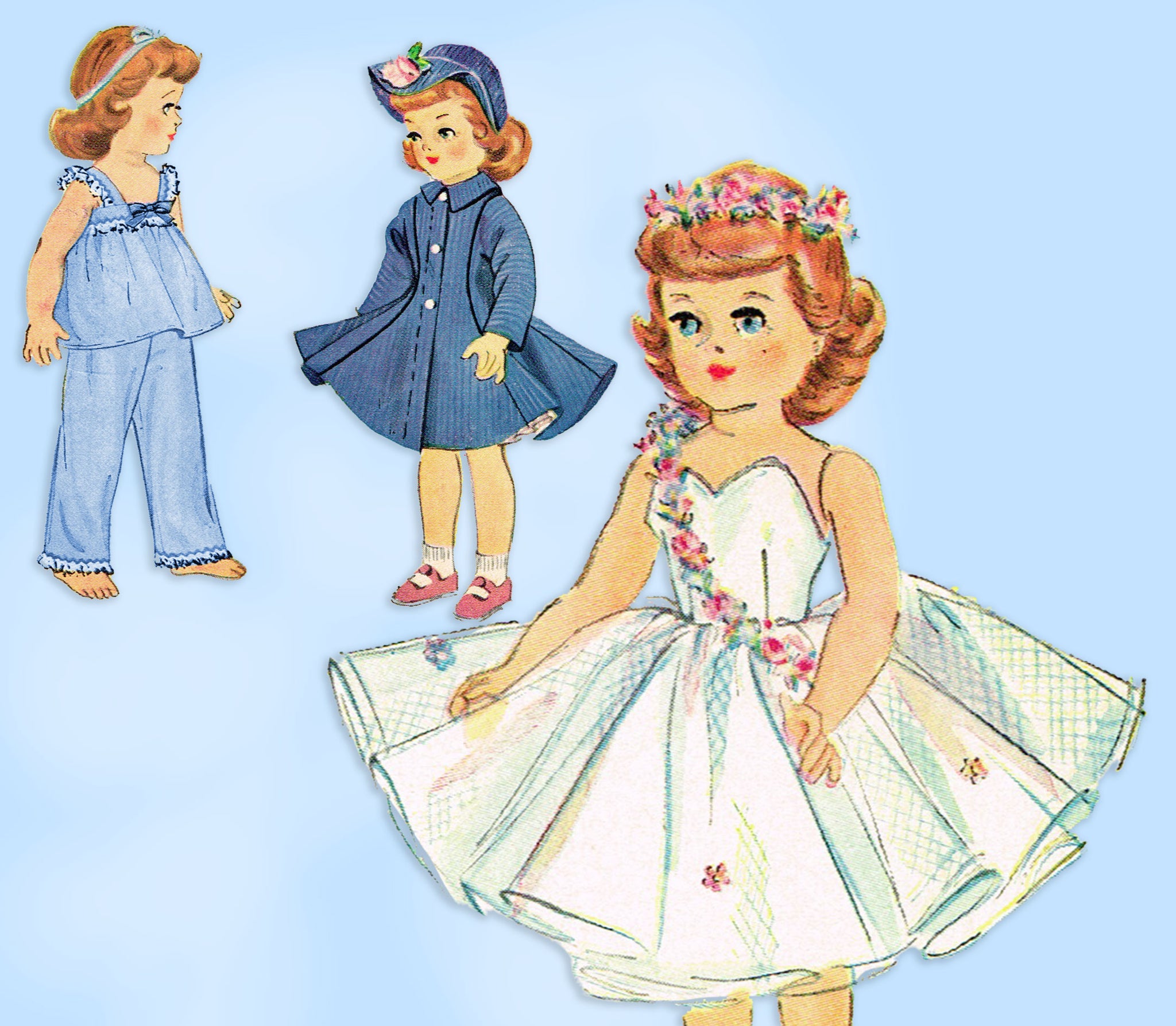 Vintage Paper Doll with Clothes Original