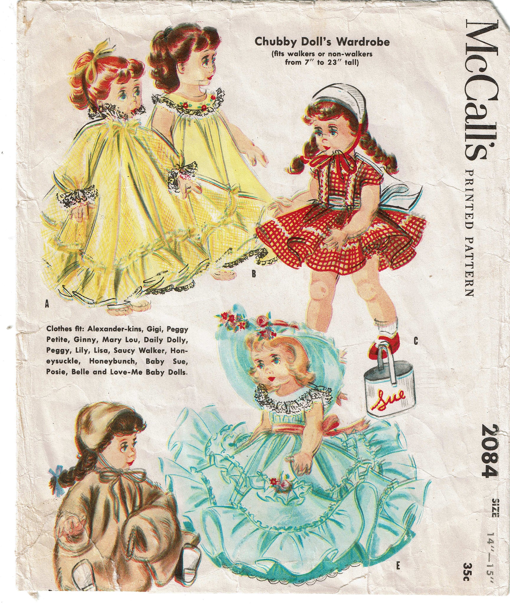 McCalls Pattern 4400 Fashion Doll wardrobe for 11 1/2″ dolls such