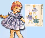 1960s Vintage McCall's Sewing Pattern 2447 Helen Lee Baby Girls Dress Size 6 mos - Vintage4me2