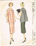 1950s Vintage McCalls Sewing Pattern 3133 Uncut Misses Maternity Suit Sz 12 30B