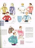 McCall 334: 1930s Rare Misses Fagoted Blouse Sz 32 Bust Vintage Sewing Pattern - Vintage4me2