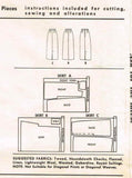 1950s Vintage McCalls Sewing Pattern 3734 Easy Misses Instant Skirt Sz 28 Waist