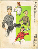 1950s Vintage McCall's Sewing Pattern 3936 Uncut Misses Bolero Jacket Set Sz 34B