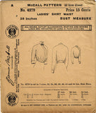 1910s Vintage Misses Victorian Shirtwaist Uncut McCall Sewing Pattern 4279 38B - Vintage4me2