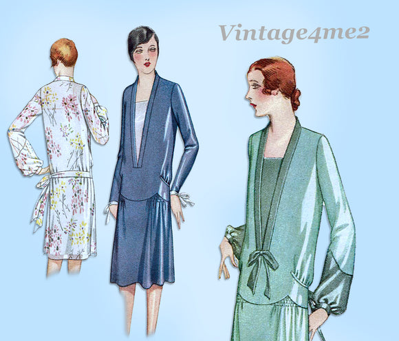 McCall 5016: 1920s Plus Size Womens Flapper Dress 40 Bust Vintage Sewing Pattern