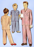 1940s Vintage McCall Sewing Pattern 5020 Uncut WWII Little Boys Pajamas Size 10