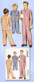 1940s Vintage McCall Sewing Pattern 5020 Uncut WWII Little Boys Pajamas Size 10 - Vintage4me2