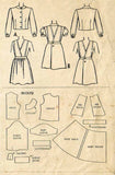 1940s Vintage McCall Sewing Pattern 5097 WWII Little Girls Jumper & Blouse Sz 10 - Vintage4me2