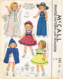 1930s Vintage McCall Sewing Pattern 525 Shirley Temple 20inch Doll Clothes