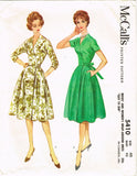 McCall's 5410: 1950s Uncut Volup Wrap Around Dress 42 B Vintage Sewing Pattern