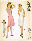 1940s Vintage McCall Sewing Pattern 6082 Uncut Girls Princess Cut Slip Sz 14