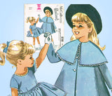 1960s Vintage McCalls Sewing Pattern 6701 Helen Lee Toddler Girls Dress & Coat 5 - Vintage4me2