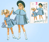 1960s Vintage McCalls Sewing Pattern 6701 Helen Lee Toddler Girls Dress & Coat 5 - Vintage4me2