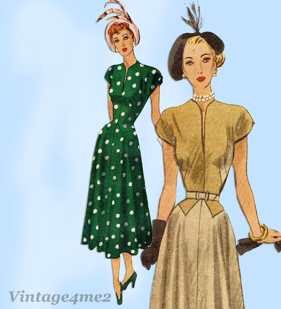 McCall Pattern 7204: Uncut Misses Afternoon Dress 32 B Vintage Pattern ...