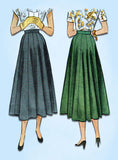 1940s Vintage McCall Sewing Pattern 7271 Lovely 12 Gore Skirt Size 26 Waist