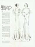 McCall 7318: 1930s Rare Designer Evening Gown Sz 32 Bust Vintage Sewing Pattern - Vintage4me2