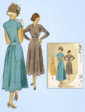 1940s Vintage McCall Sewing Pattern 7700 Uncut Misses Afternoon Dress Sz 31 Bust