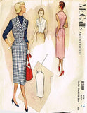 1950s Vintage McCalls Sewing Pattern 8588 Uncut Misses Weskit and Skirt Size 11