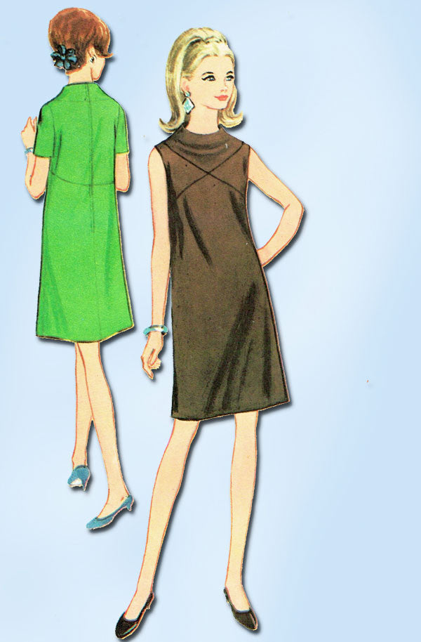 1960s Vintage Misses Mod Dress 1967 Mccalls Vtg Sewing Pattern 8851 Si Vintage4me2 2226