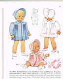 1940s Vintage McCall Sewing Pattern 964 Baby Girls Heirloom Coat & Bonnet 6 mos vintage4me2