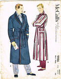 1950s Vintage McCall's Sewing Pattern 9986 Uncut Men's Bath Robe Sz Med 38-40 C