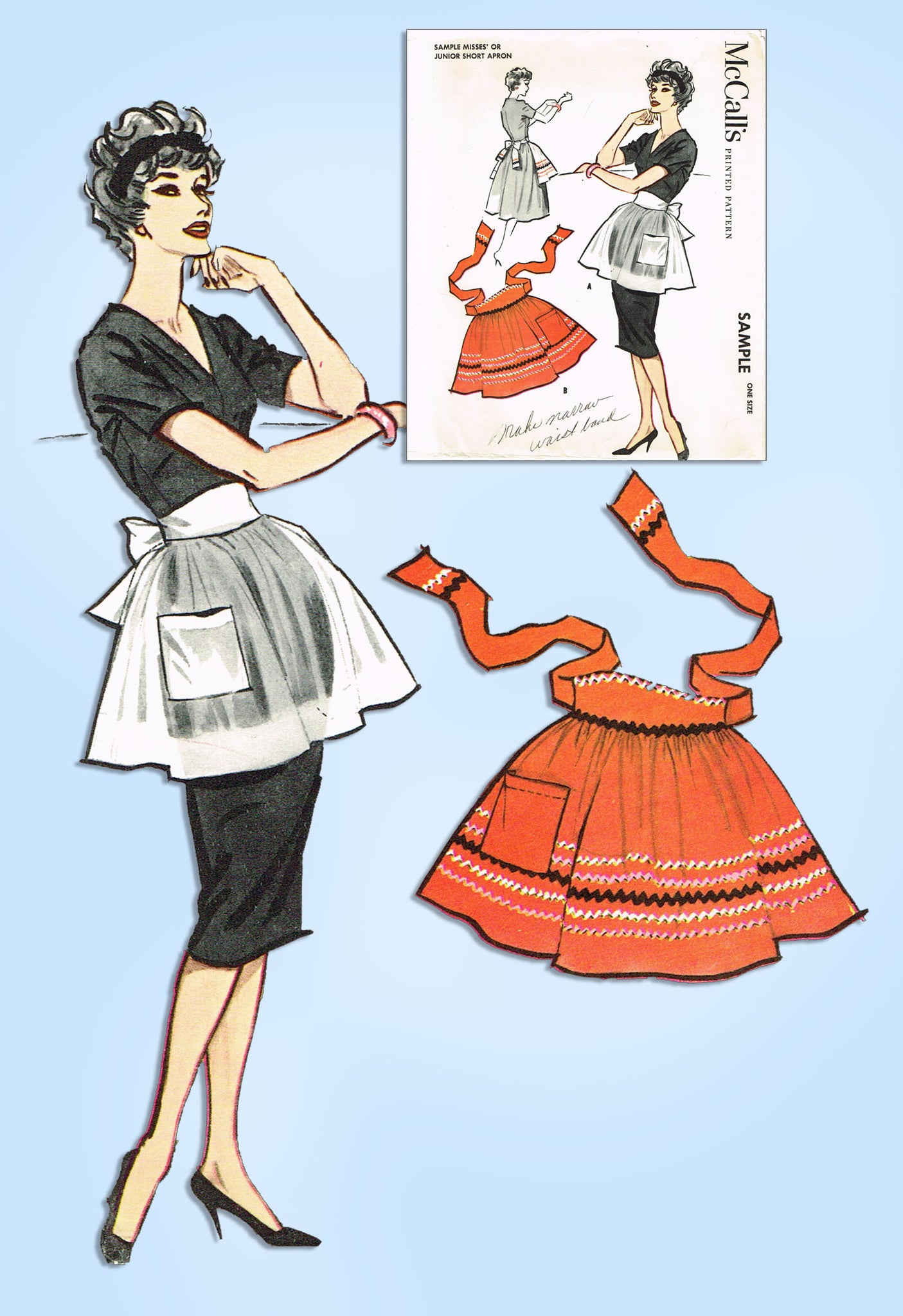 beckycookslightly  Vintage apron pattern, Sewing aprons, Aprons patterns