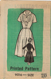 Marian Martin 9016: 1950s Misses Shirtwaist Dress Sz 40 B Vintage Sewing Pattern