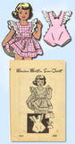 1940s Original VTG Marian Martin Pattern 9065 Uncut Girls Playsuit & Dress Sz 8