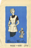 1950s Vintage Marian Martin Sewing Pattern 9066 Ladies Sweetheart Apron Sz 34 B