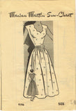 Marian Martin 9196: 1940s Uncut Misses Spring Dress 32 B Vintage Sewing Pattern - Vintage4me2