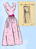 Marian Martin 9196: 1940s Uncut Misses Spring Dress 32 B Vintage Sewing Pattern - Vintage4me2