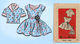 Marian Martin 9267: 1950s Toddler Girls Party Dress Sz 4 Vintage Sewing Pattern