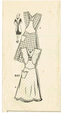 1940s Vintage Marian Martin Sewing Pattern 9319 Rare Misses Apron Sz 36-38 Bust