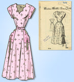 1940s Original VTG Marian Martin Pattern 9336 Uncut Misses Sweetheart Dress 32 B