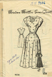 1940s Original VTG Marian Martin Pattern 9336 Uncut Misses Sweetheart Dress 32 B