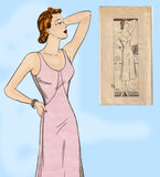 Marian Martin 9767: 1940s Misses Slip and Panties Sz 46 B Vintage Sewing Pattern