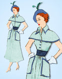 1950s Rare Uncut Vintage Modes Royale Sewing Pattern 679 Misses Dress Sz 35.5 B