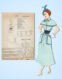 1950s Rare Uncut Vintage Modes Royale Sewing Pattern 679 Misses Dress Sz 35.5 B