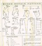 1950s Rare Uncut Modes Royale Sewing Pattern D-121 Misses Sun Dress & Stole 32B